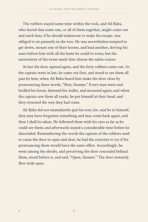 A sample of the reading · Page 8. A sample of the reading