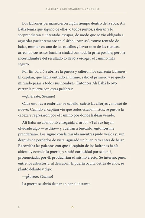 Una muestra de la lectura · Página 8. Una muestra de la lectura