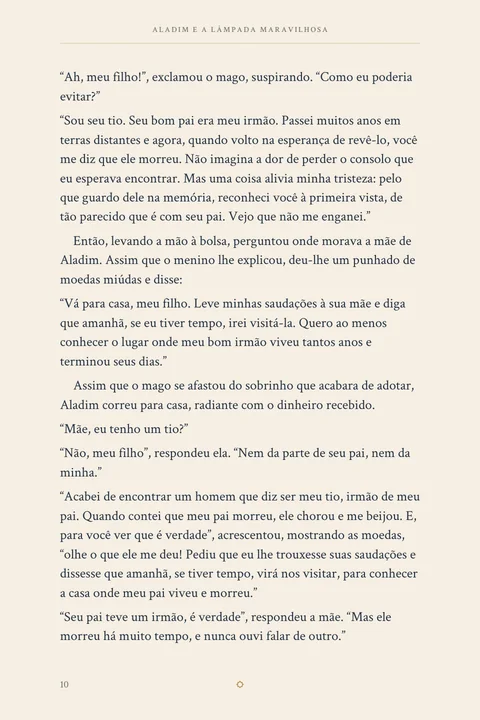 Uma amostra da leitura · Página 10. Uma amostra da leitura