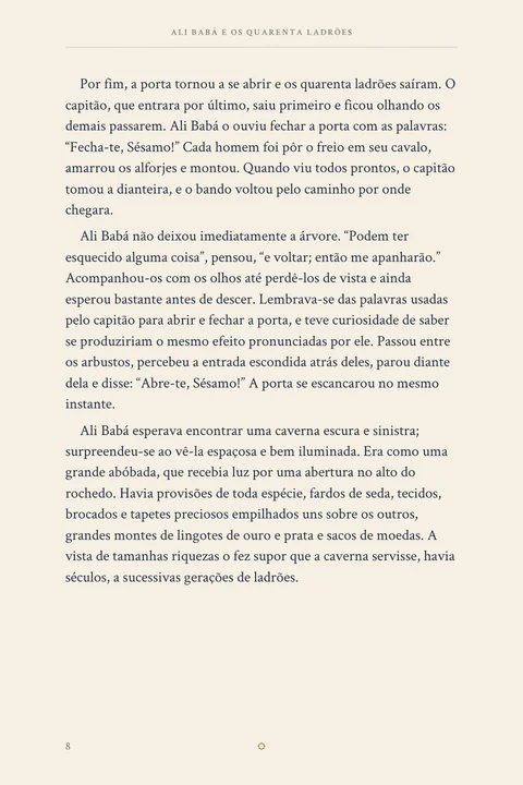 Uma amostra da leitura · Página 8. Uma amostra da leitura