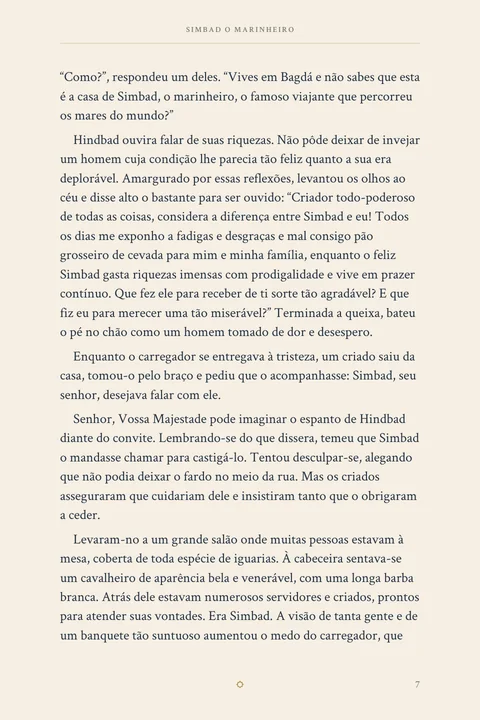 Uma amostra da leitura · Página 7. Uma amostra da leitura