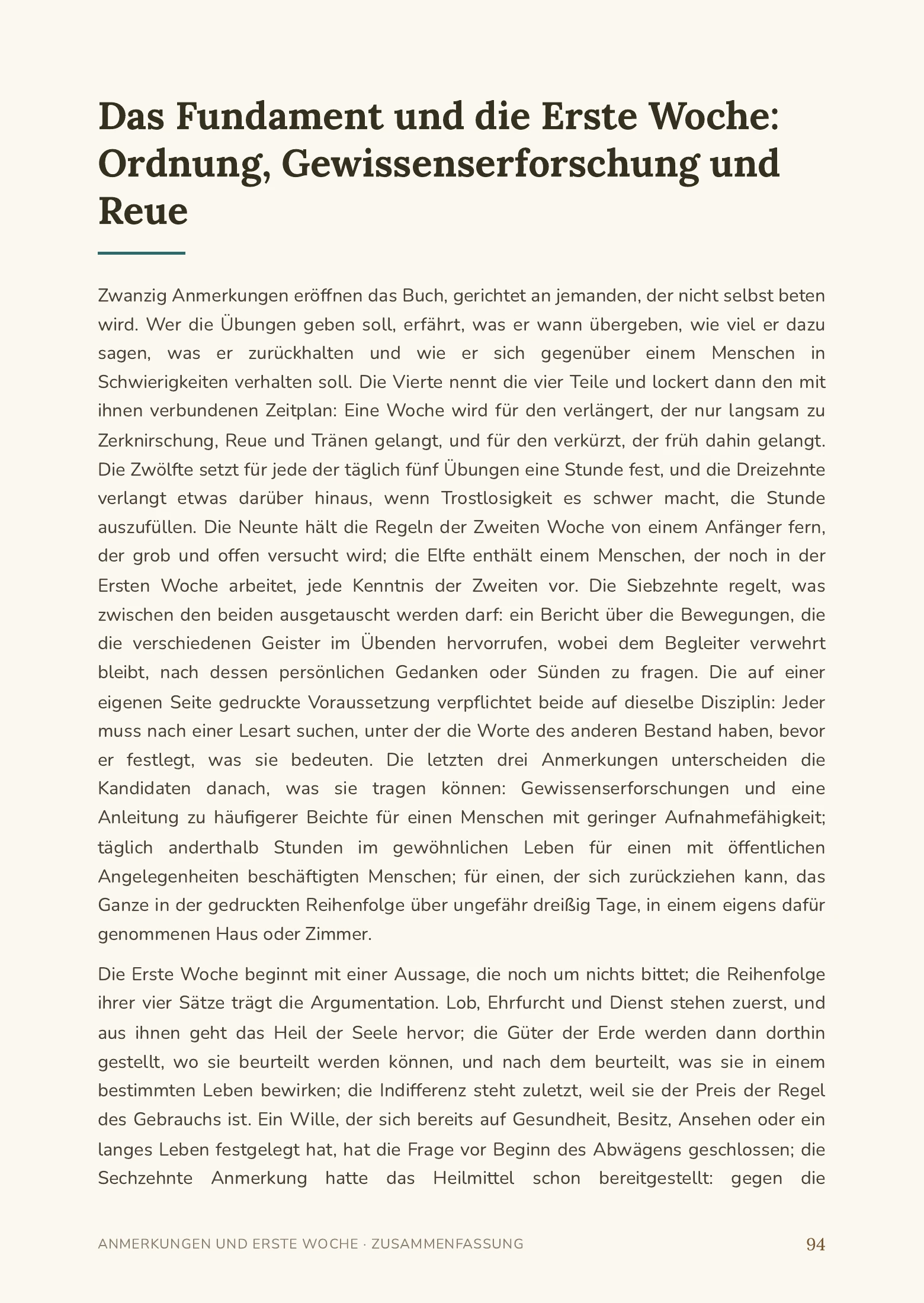 Geistliche Übungen — Heiliger Ignatius von Loyola