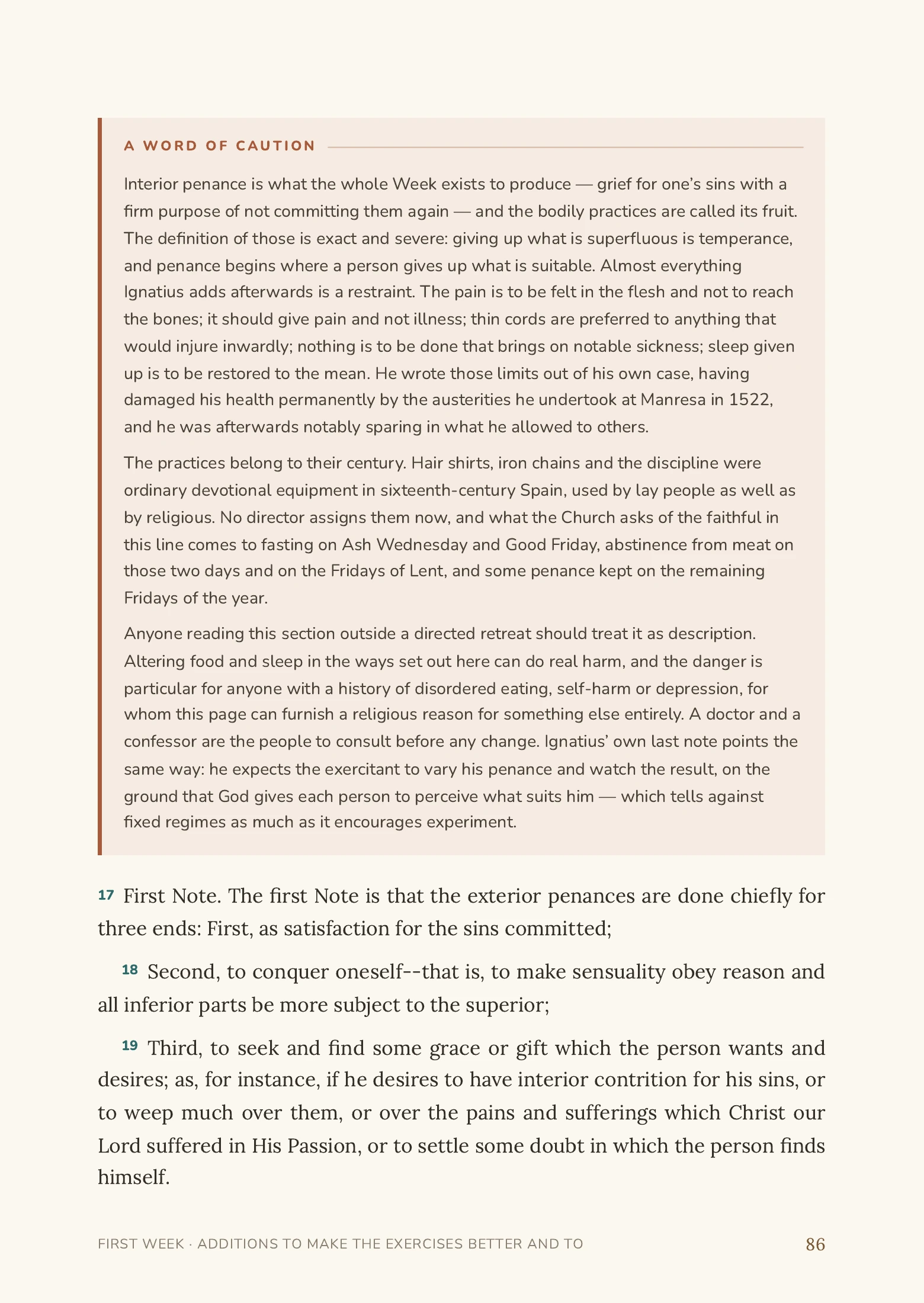 The Spiritual Exercises of St. Ignatius Explained