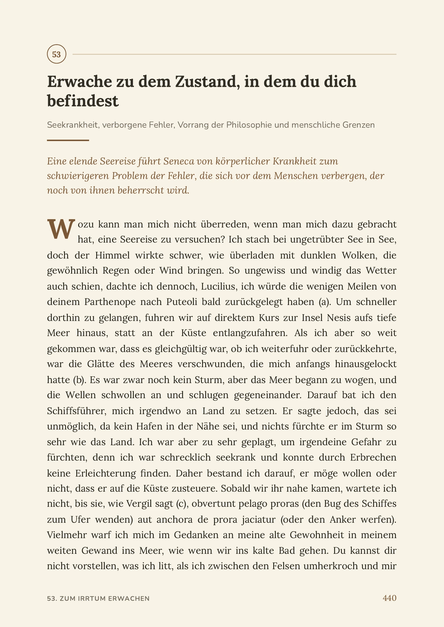 Briefe an Lucilius — Seneca