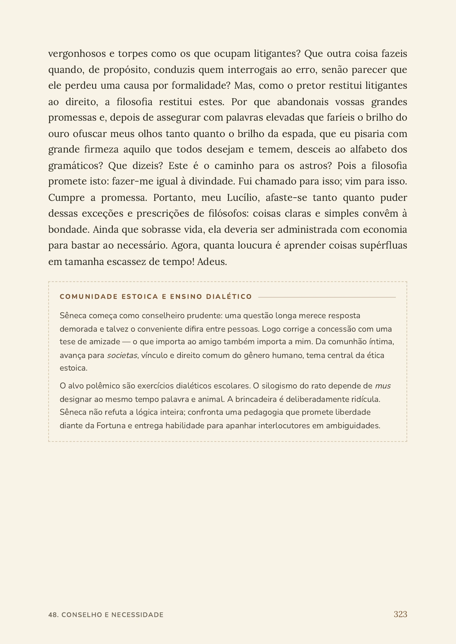 Cartas de um Estoico Explicadas