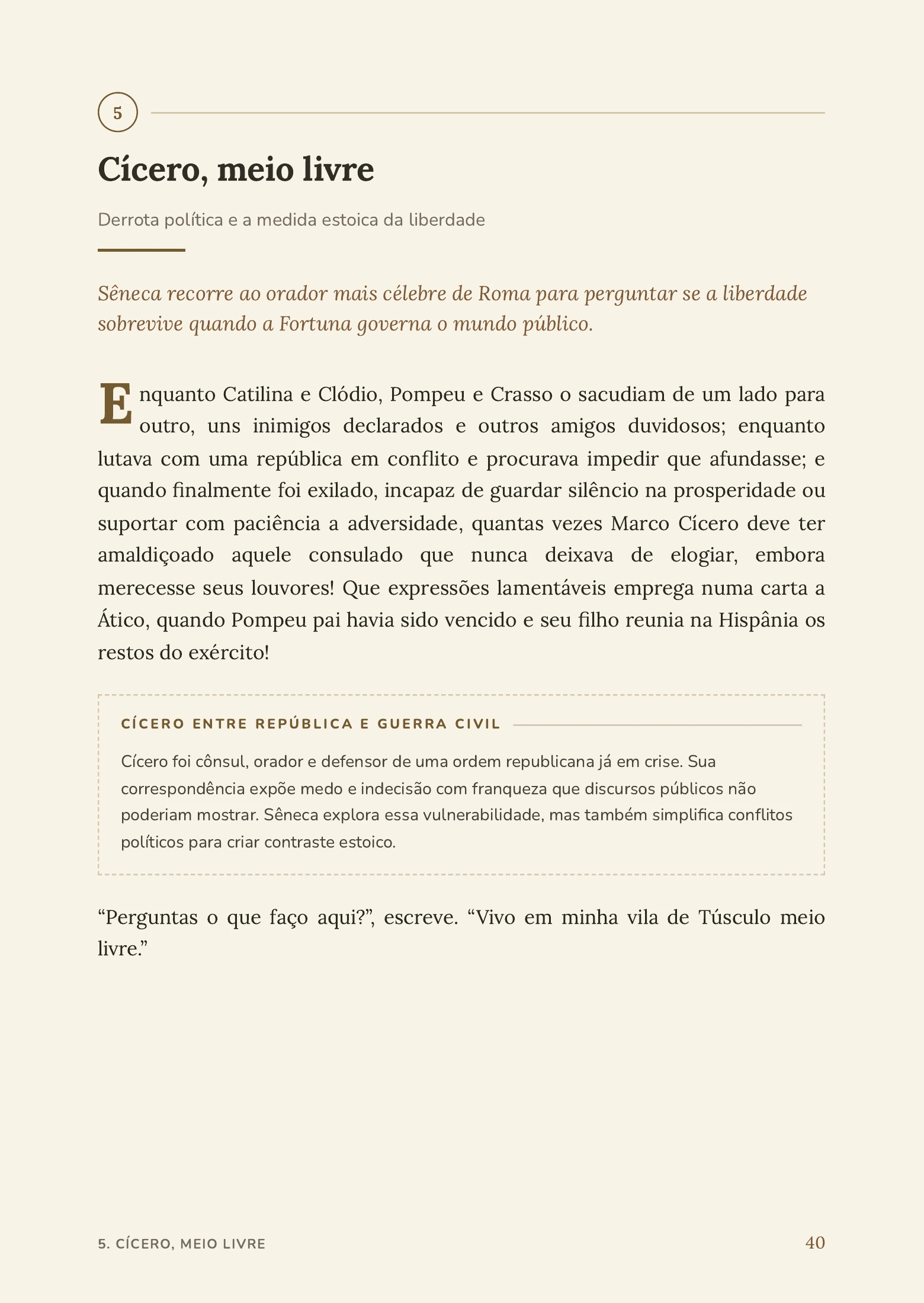 Sobre a Brevidade da Vida Explicado