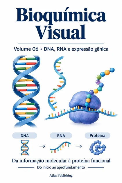 Capa do volume 06: DNA, RNA e expressão gênica