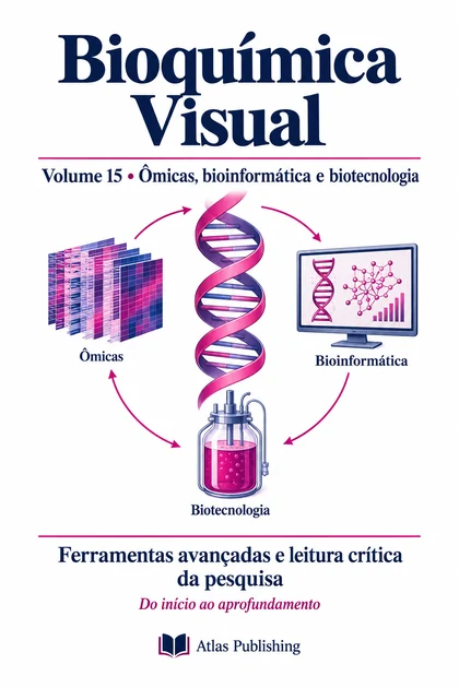 Capa do volume 15: Ômicas, bioinformática e biotecnologia