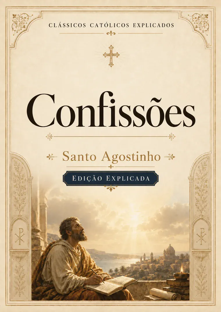 Capa de As Confissões de Santo Agostinho em português
