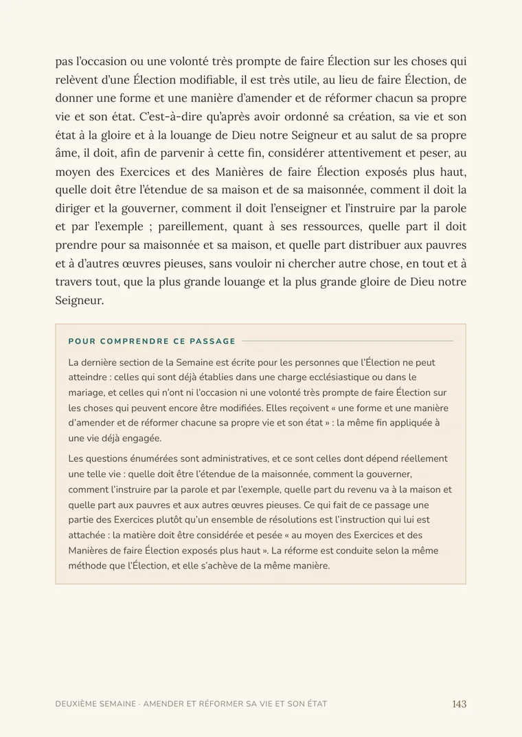 Un vrai détail de page des Exercices Spirituels de Saint Ignace