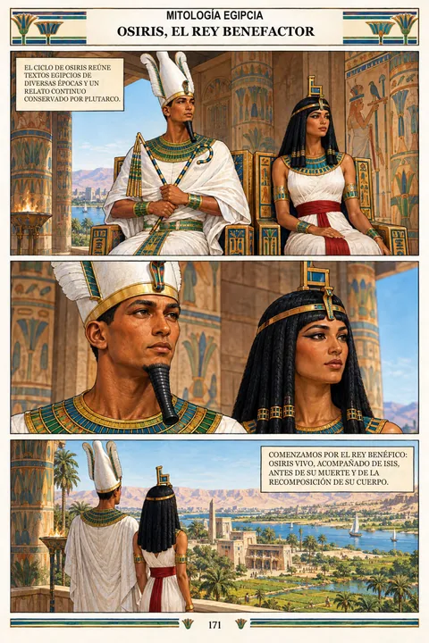 Página real de la edición en español: Osiris, el rey benefactor · 171
