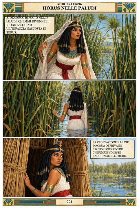 Pagina reale dell’edizione in italiano: Horus nelle paludi · 221