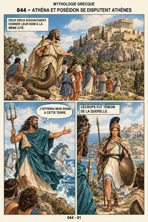 Page réelle de l’édition en français: Athéna et Poséidon se disputent Athènes · 175