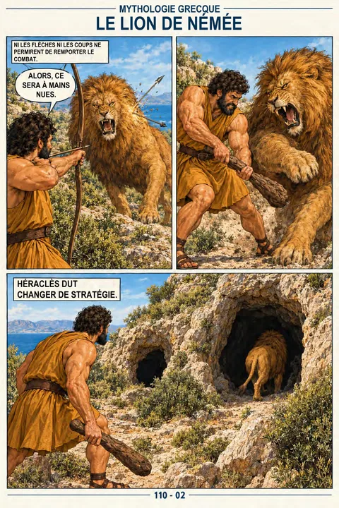 Page réelle de l’édition en français: Le lion de Némée · 581