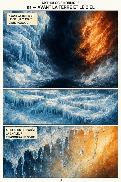 Page réelle de l’édition en français: Avant la terre et le ciel · 11