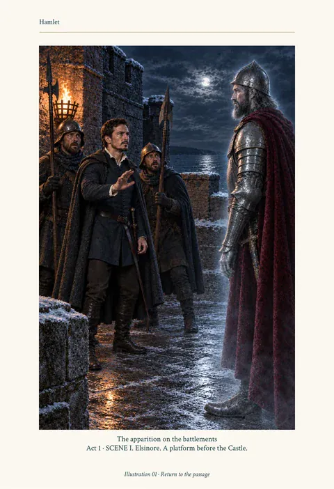 Hamlet · The apparition on the battlements