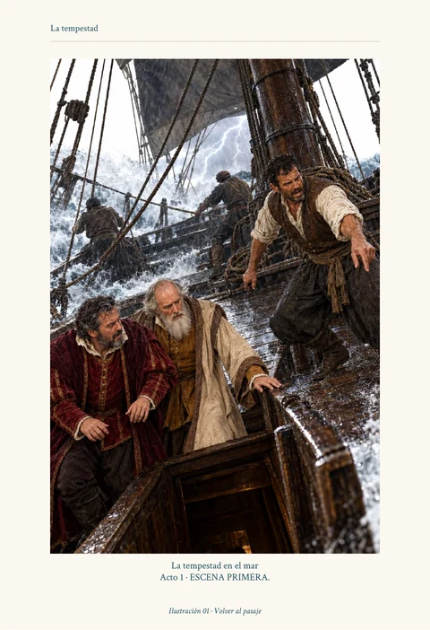 La tempestad · La tempestad en el mar · Página 7