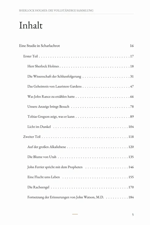 Ein Blick ins Inhaltsverzeichnis · Seite 5. Eine Leseprobe