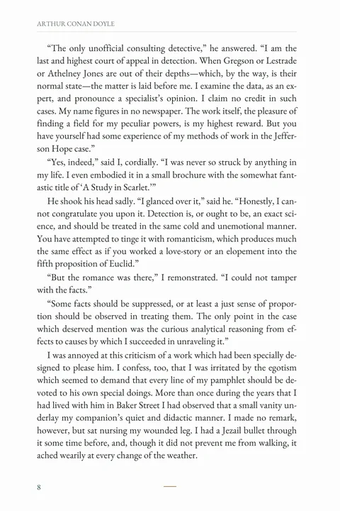 A sample of the reading · Page 8. A sample of the reading