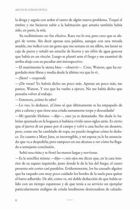 Una muestra de la lectura · Página 8. Una muestra de la lectura