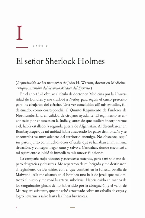 Una muestra de la lectura · Página 8. Una muestra de la lectura