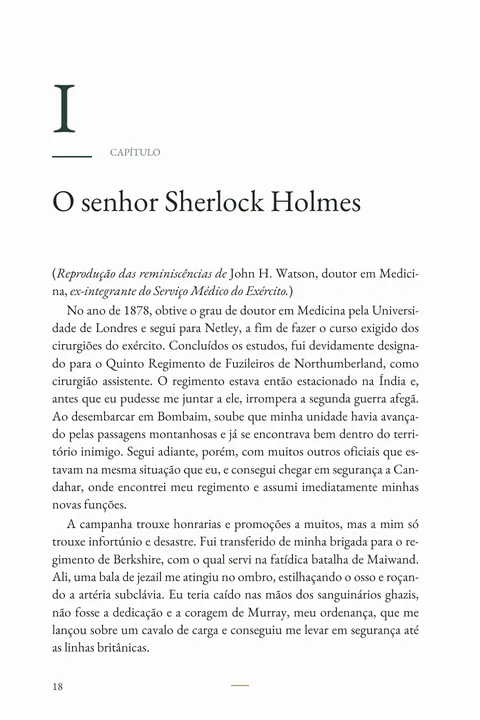 Uma amostra da leitura · Página 18. Uma amostra da leitura