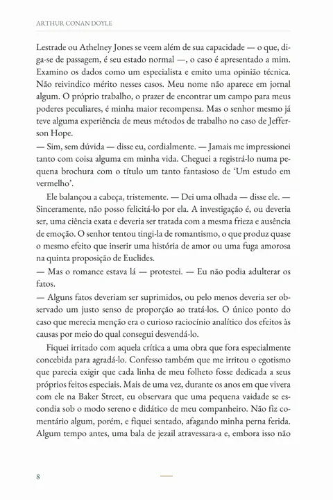 Uma amostra da leitura · Página 8. Uma amostra da leitura